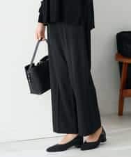 K2LAD18059 a.v.v(アー・ヴェ・ヴェ) 【イージーケア/洗える/ストレッチ】裏起毛美ラクるスッキリ見えストレートパンツ ブラウン