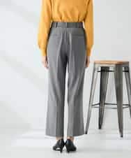 K2LAD18059 a.v.v(アー・ヴェ・ヴェ) 【イージーケア/洗える/ストレッチ】裏起毛美ラクるスッキリ見えストレートパンツ ブラウン