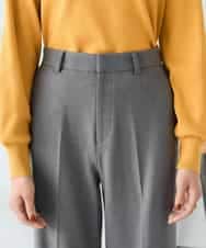 K2LAD18059 a.v.v(アー・ヴェ・ヴェ) 【イージーケア/洗える/ストレッチ】裏起毛美ラクるスッキリ見えストレートパンツ ブラウン