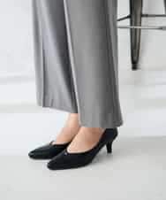 K2LAD18059 a.v.v(アー・ヴェ・ヴェ) 【イージーケア/洗える/ストレッチ】裏起毛美ラクるスッキリ見えストレートパンツ ブラウン