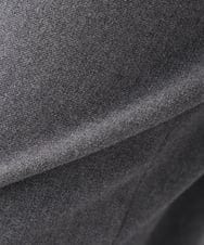 K2LAD21049 a.v.v(アー・ヴェ・ヴェ) 【イージーケア/洗える/ストレッチ】裏起毛美ラクるスッキリ見えテーパードパンツ ブラック