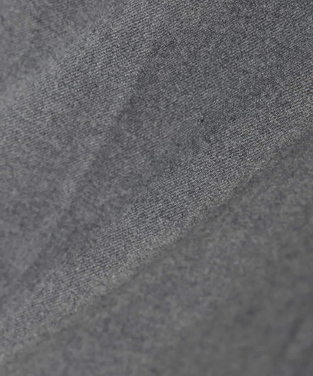 K2LAD22049 a.v.v(アー・ヴェ・ヴェ) 【イージーケア/洗える/ストレッチ/雑誌InRed(宝島社)12月号掲載】裏起毛美ラクるスッキリ見えワイドパンツ ブラック