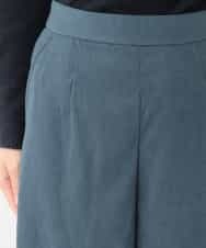 K2LAG05044 a.v.v(アー・ヴェ・ヴェ) スエードタッチ　ワイドクロップトパンツ[WEB限定サイズ] ブルー