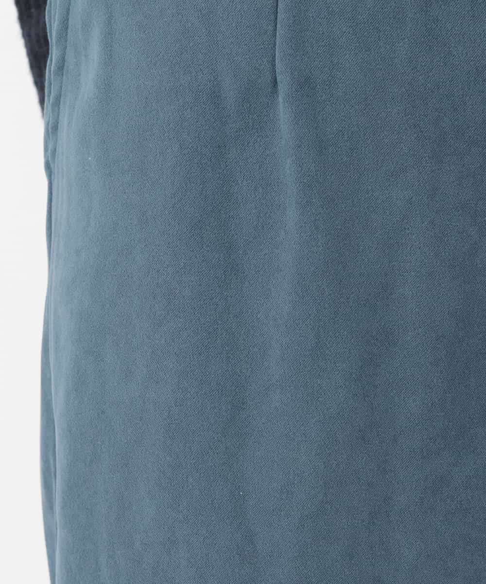 K2LAG05044 a.v.v(アー・ヴェ・ヴェ) スエードタッチ　ワイドクロップトパンツ[WEB限定サイズ] ブルー