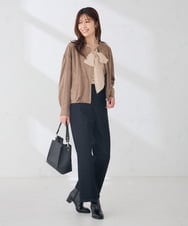 K2LAG05059 a.v.v(アー・ヴェ・ヴェ) ストレッチデニムワイドパンツ ブルー