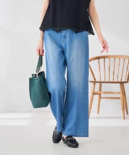 K2LAG05059 a.v.v ストレッチデニムワイドパンツ