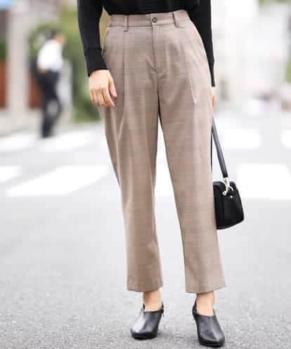 K2LAJ04049  【保温性素材】起毛ストレッチ　ペグトップパンツ