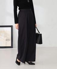 K2LBD29059 a.v.v(アー・ヴェ・ヴェ) ストライプタックワイドパンツ ブラウン