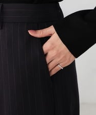 K2LBD29059 a.v.v(アー・ヴェ・ヴェ) ストライプタックワイドパンツ ブラウン