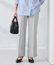 K2LBD30054 a.v.v(アー・ヴェ・ヴェ) 【WEB限定】裏起毛ウエストハトメドロストワイドパンツ ライトグレー