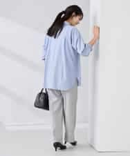 K2LBD30054 a.v.v(アー・ヴェ・ヴェ) 【WEB限定】裏起毛ウエストハトメドロストワイドパンツ ネイビー