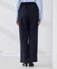 K2LBD30054 a.v.v(アー・ヴェ・ヴェ) 【WEB限定】裏起毛ウエストハトメドロストワイドパンツ ネイビー