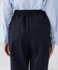 K2LBD30054 a.v.v(アー・ヴェ・ヴェ) 【WEB限定】裏起毛ウエストハトメドロストワイドパンツ ネイビー