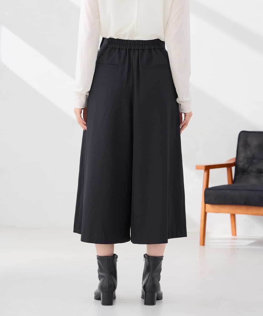 K2LBG38059 a.v.v(アー・ヴェ・ヴェ) 【洗える】裏起毛 フレア クロップド パンツ アイボリー