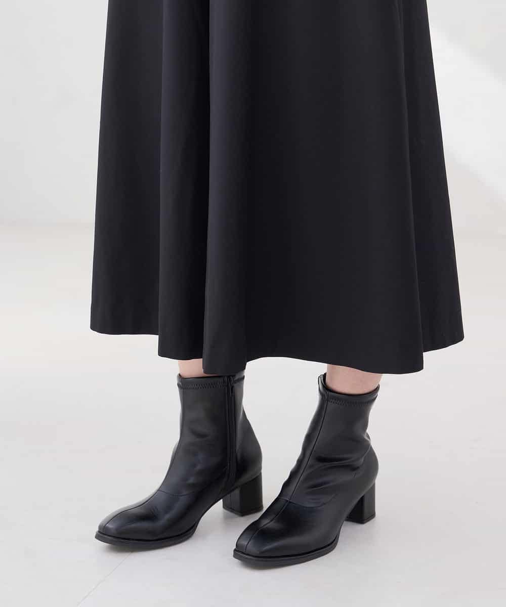K2LBG38059 a.v.v(アー・ヴェ・ヴェ) 【洗える】裏起毛 フレア クロップド パンツ アイボリー
