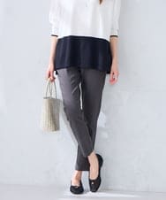 K2LDD01049 a.v.v(アー・ヴェ・ヴェ) ハイパーストレッチスリムパンツ ブラック