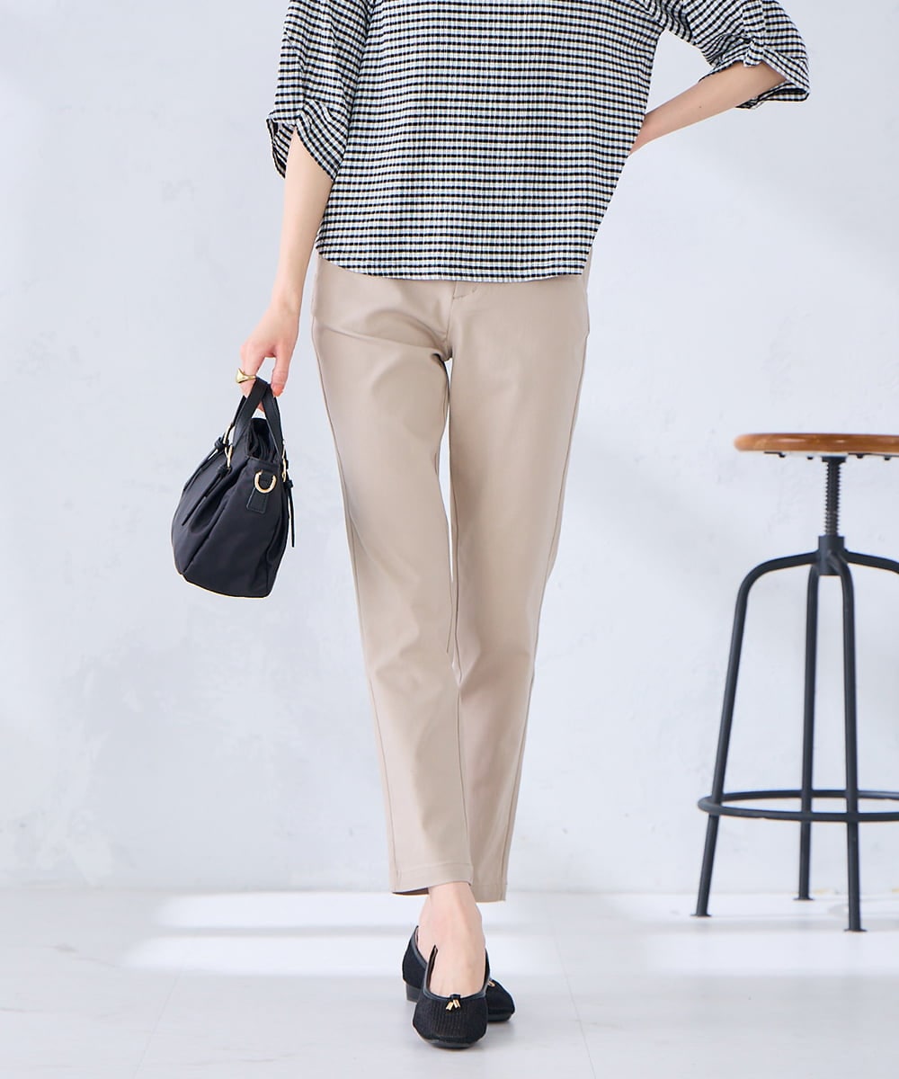 K2LDD01049 a.v.v(アー・ヴェ・ヴェ) ハイパーストレッチスリムパンツ ブラック