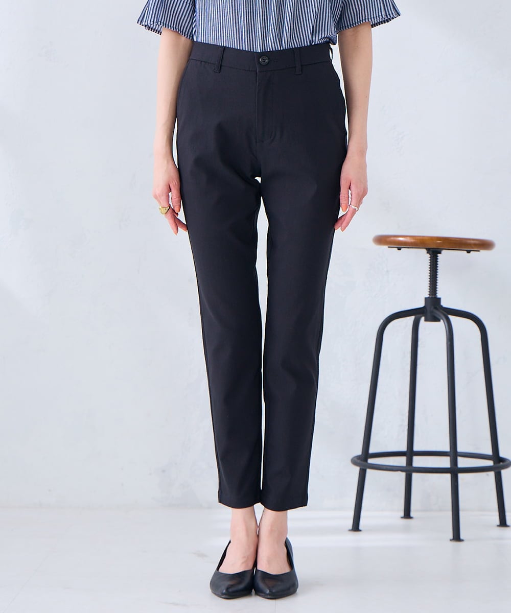 K2LDD01049 a.v.v(アー・ヴェ・ヴェ) ハイパーストレッチスリムパンツ ブラック