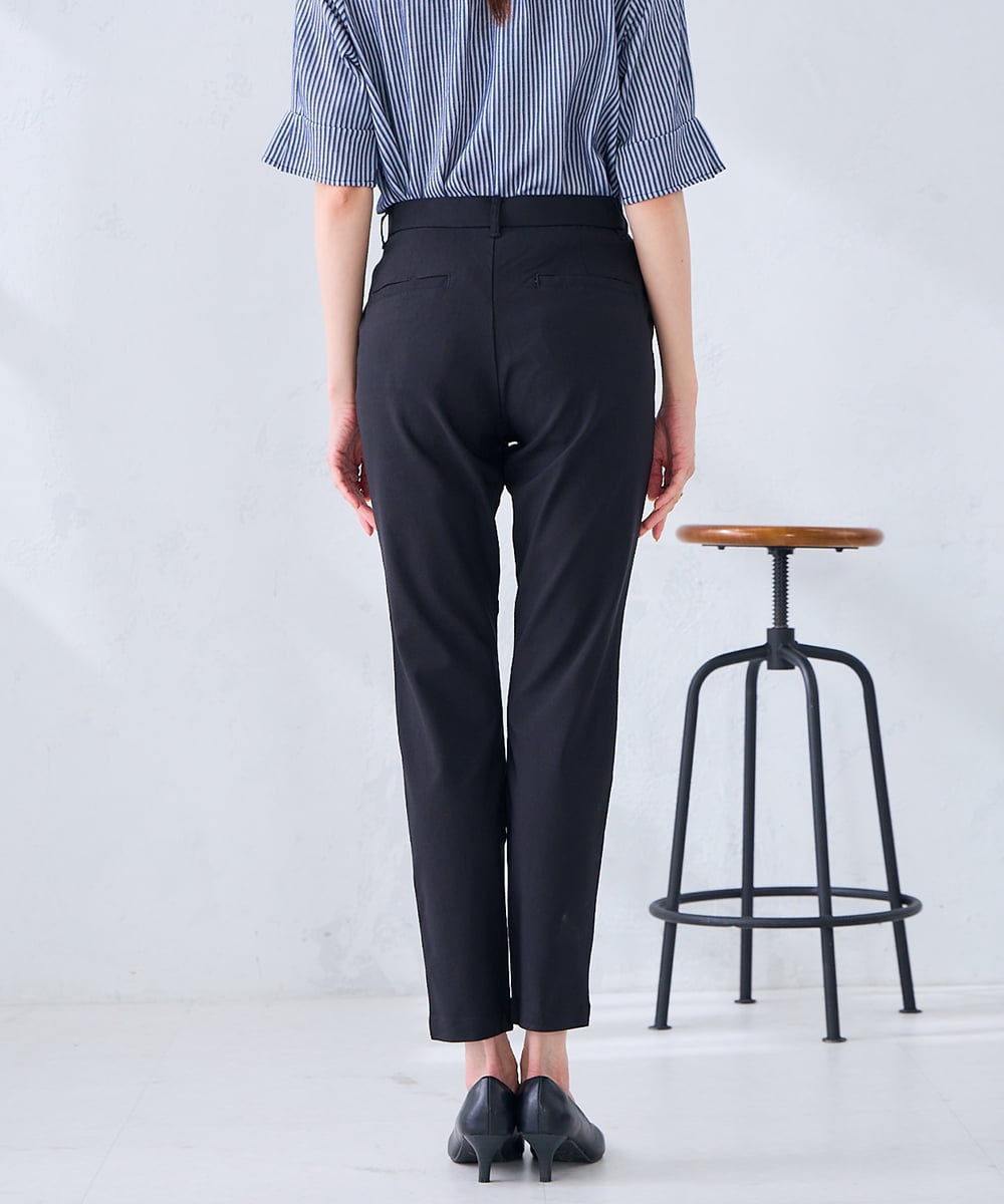 K2LDD01049 a.v.v(アー・ヴェ・ヴェ) ハイパーストレッチスリムパンツ ブラック