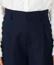 K2LDD20059 a.v.v(アー・ヴェ・ヴェ) 【洗える】ハイウエストワイドパンツ ネイビー