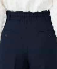 K2LDD20059 a.v.v(アー・ヴェ・ヴェ) 【洗える】ハイウエストワイドパンツ ネイビー