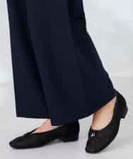 K2LDD20059 a.v.v(アー・ヴェ・ヴェ) 【洗える】ハイウエストワイドパンツ ネイビー