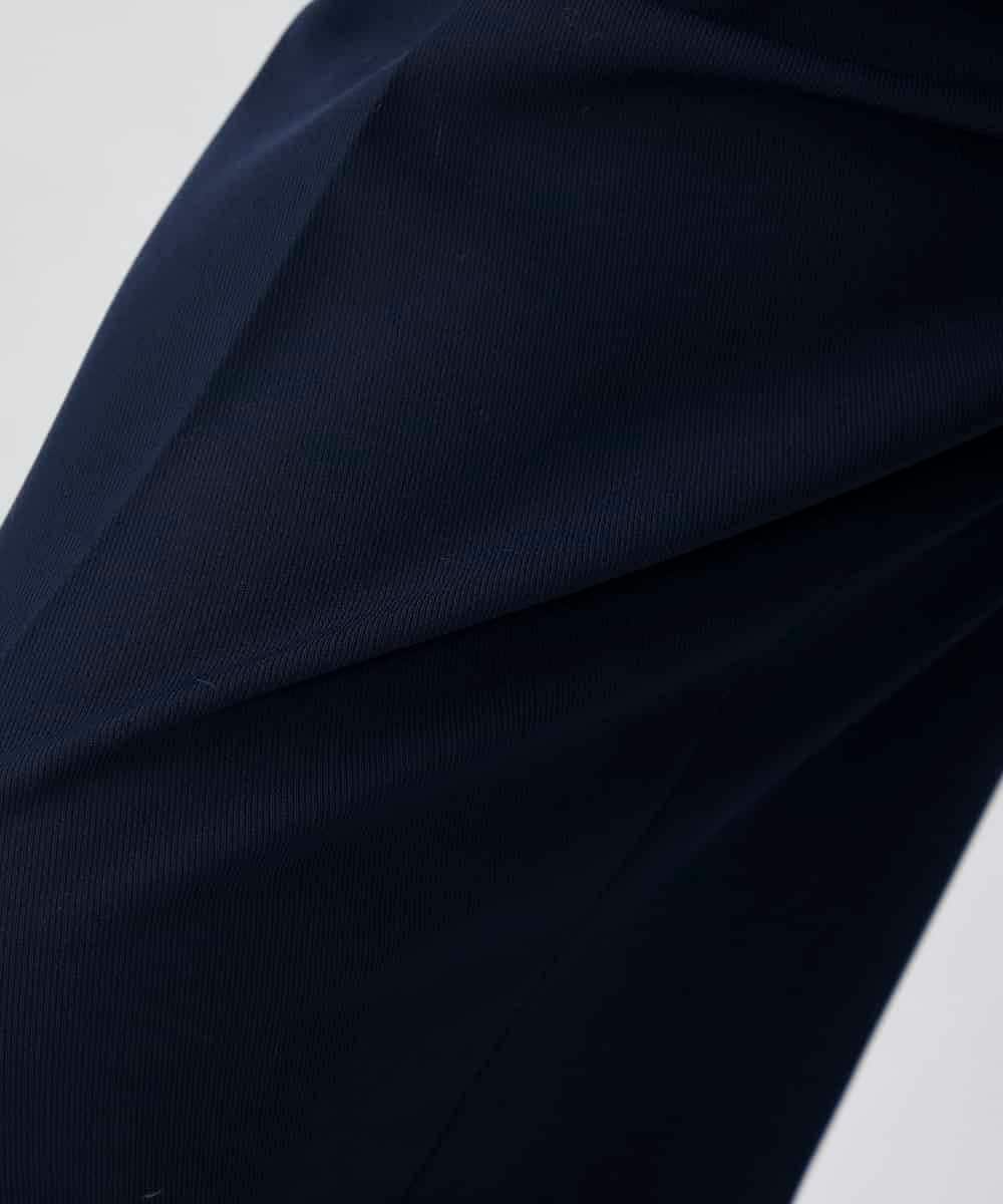 K2LDD20059 a.v.v(アー・ヴェ・ヴェ) 【洗える】ハイウエストワイドパンツ ネイビー