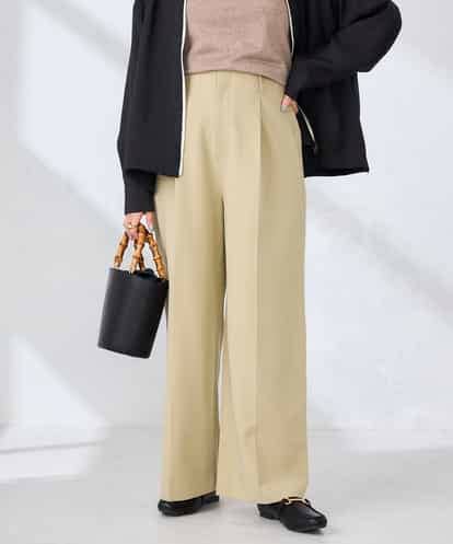 K2LDD20059 a.v.v 【洗える】ハイウエストワイドパンツ