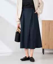 K2LDD22059 a.v.v(アー・ヴェ・ヴェ) アシメクロップドパンツ ネイビー