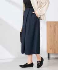 K2LDD22059 a.v.v(アー・ヴェ・ヴェ) アシメクロップドパンツ ネイビー