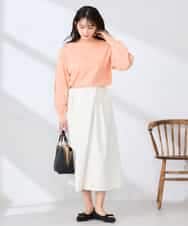 K2LDD22059 a.v.v(アー・ヴェ・ヴェ) アシメクロップドパンツ ネイビー