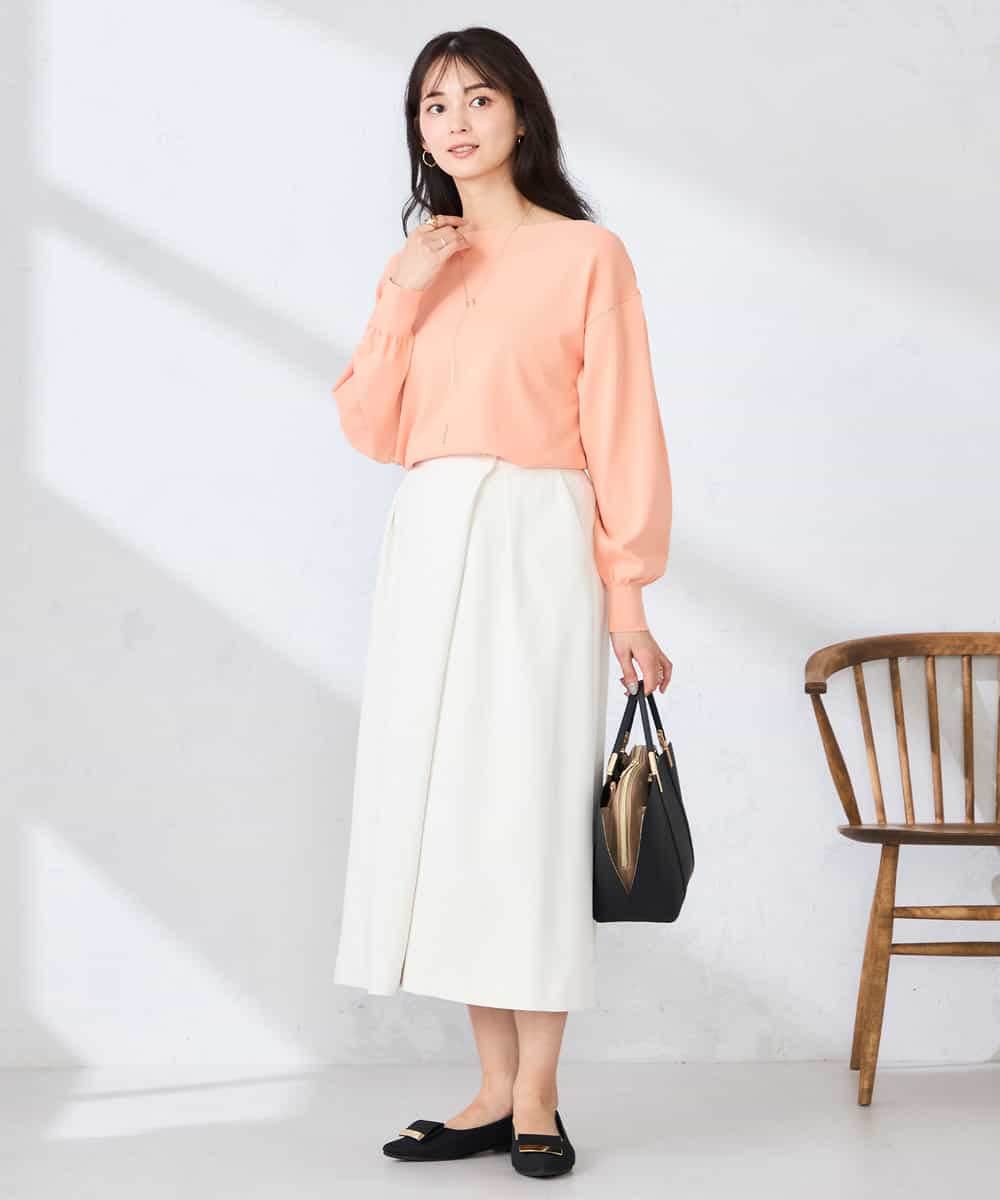 K2LDD22059 a.v.v(アー・ヴェ・ヴェ) アシメクロップドパンツ ネイビー