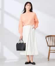 K2LDD22059 a.v.v(アー・ヴェ・ヴェ) アシメクロップドパンツ ネイビー