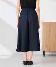 K2LDD22059 a.v.v(アー・ヴェ・ヴェ) アシメクロップドパンツ ネイビー