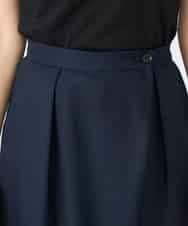 K2LDD22059 a.v.v(アー・ヴェ・ヴェ) アシメクロップドパンツ ネイビー