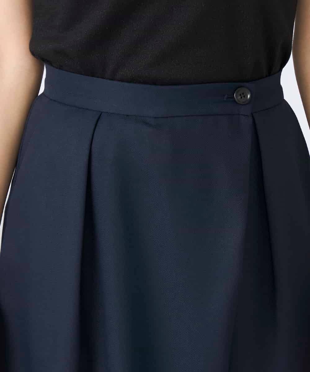 K2LDD22059 a.v.v(アー・ヴェ・ヴェ) アシメクロップドパンツ ネイビー