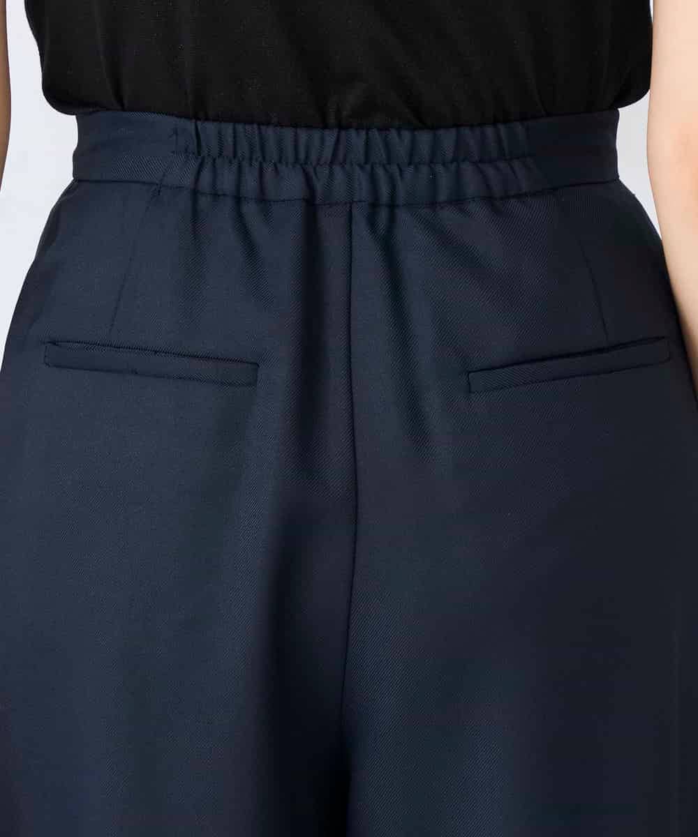 K2LDD22059 a.v.v(アー・ヴェ・ヴェ) アシメクロップドパンツ ネイビー