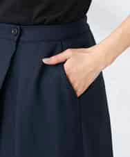 K2LDD22059 a.v.v(アー・ヴェ・ヴェ) アシメクロップドパンツ ネイビー