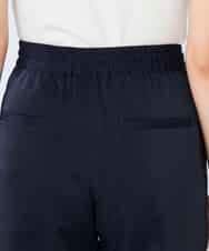 K2LDD26059 a.v.v(アー・ヴェ・ヴェ) 【洗える】サテンワイドパンツ ネイビー