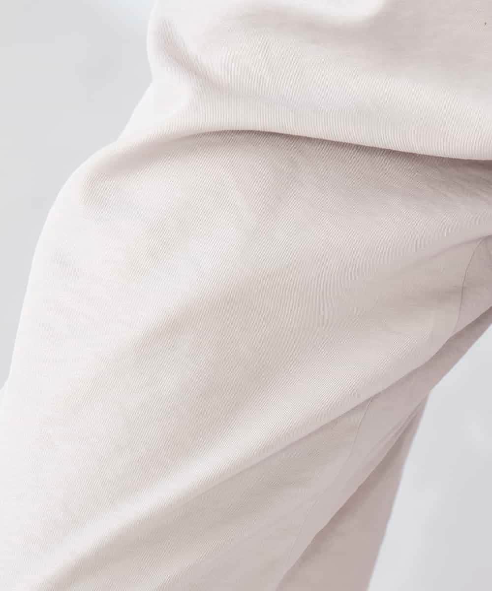 K2LDD26059 a.v.v(アー・ヴェ・ヴェ) 【洗える】サテンワイドパンツ ネイビー