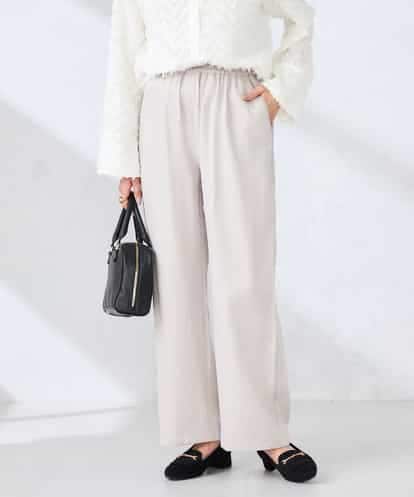 K2LDD26059 a.v.v 【洗える】サテンワイドパンツ