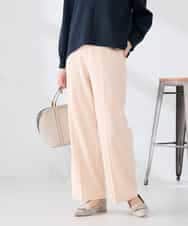 K2LFD02049 a.v.v(アー・ヴェ・ヴェ) ［支持率NO.1/イージーケア/ストレッチ］スッキリ見えストレートパンツ ライトピンク