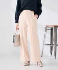 K2LFD02049 a.v.v(アー・ヴェ・ヴェ) ［支持率NO.1/イージーケア/ストレッチ］スッキリ見えストレートパンツ ライトピンク