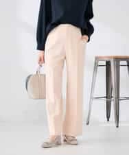 K2LFD02049 a.v.v(アー・ヴェ・ヴェ) ［支持率NO.1/イージーケア/ストレッチ］スッキリ見えストレートパンツ ライトピンク