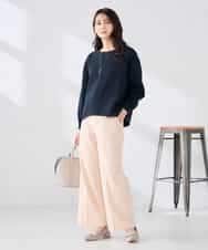 K2LFD02049 a.v.v(アー・ヴェ・ヴェ) ［支持率NO.1/イージーケア/ストレッチ］スッキリ見えストレートパンツ ライトピンク