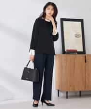 K2LFD02049 a.v.v(アー・ヴェ・ヴェ) ［支持率NO.1/イージーケア/ストレッチ］スッキリ見えストレートパンツ ライトピンク