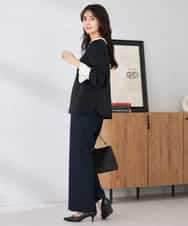 K2LFD02049 a.v.v(アー・ヴェ・ヴェ) ［支持率NO.1/イージーケア/ストレッチ］スッキリ見えストレートパンツ ライトピンク