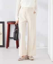 K2LFD02049 a.v.v(アー・ヴェ・ヴェ) ［支持率NO.1/イージーケア/ストレッチ］スッキリ見えストレートパンツ ライトピンク