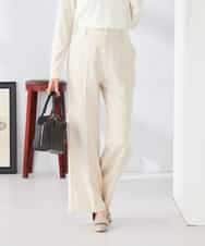 K2LFD02049 a.v.v(アー・ヴェ・ヴェ) ［支持率NO.1/イージーケア/ストレッチ］スッキリ見えストレートパンツ ライトピンク