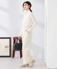 K2LFD02049 a.v.v(アー・ヴェ・ヴェ) ［支持率NO.1/イージーケア/ストレッチ］スッキリ見えストレートパンツ ライトピンク